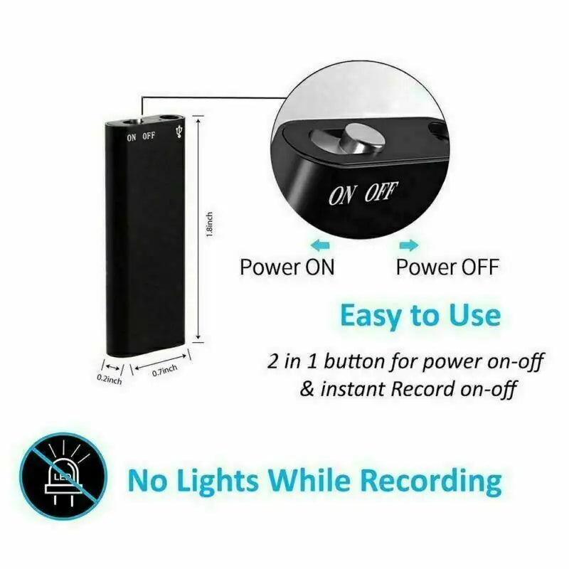 Ultra-Thin Mini Voice Recorder