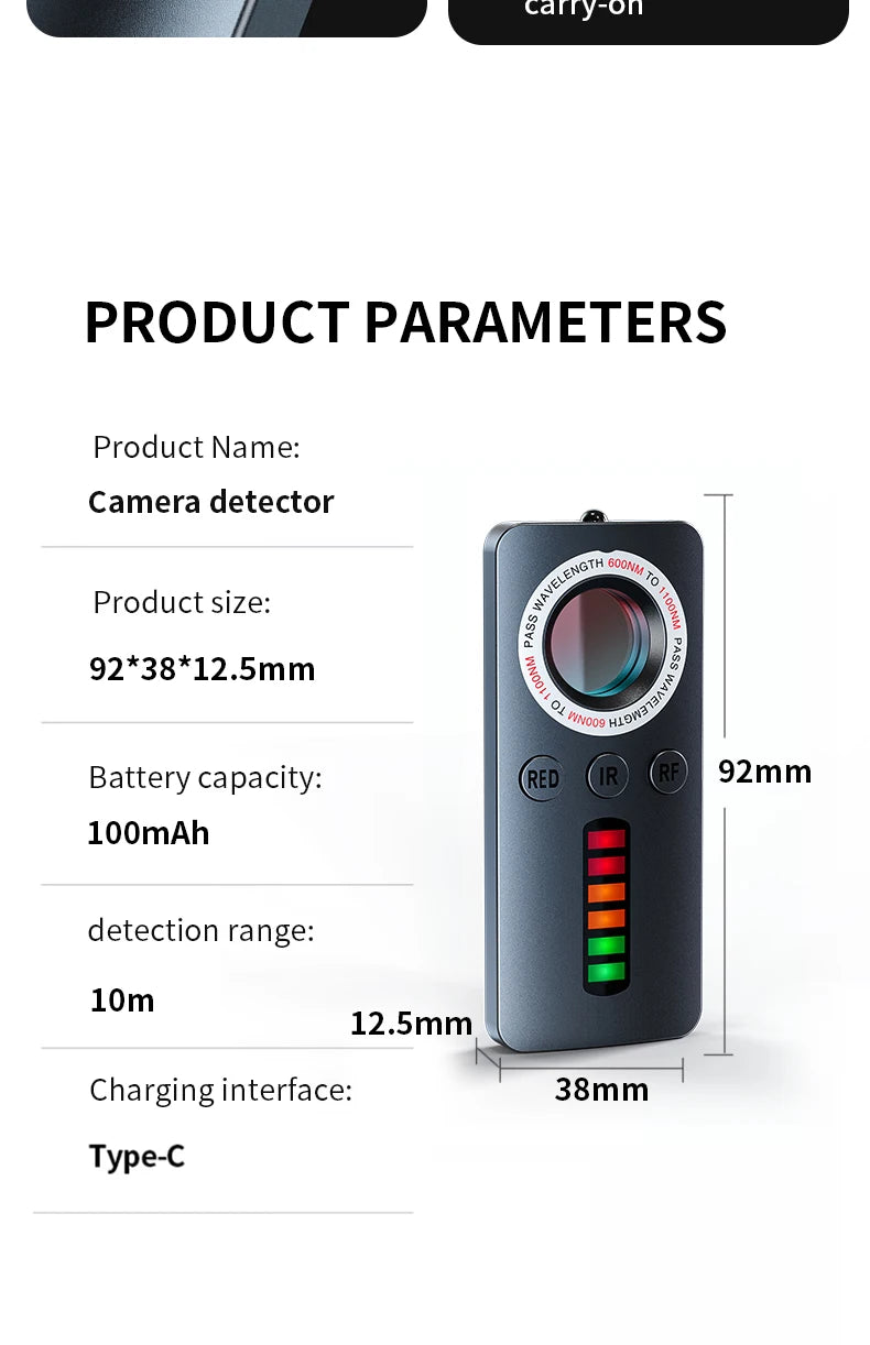 Professional Hidden Camera, GPS, Bugs Detector