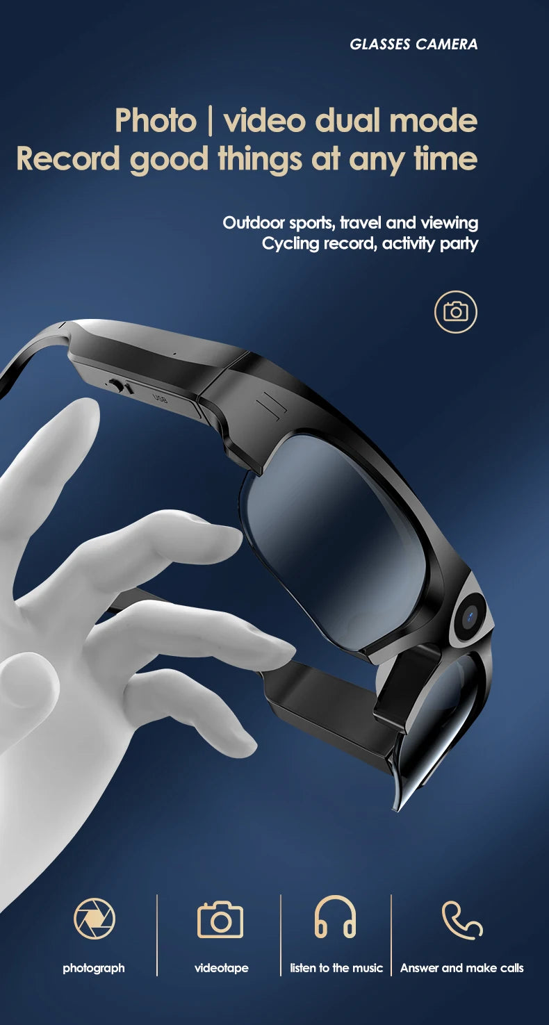 Spy Glasses Camera & Bluetooth Call Recording