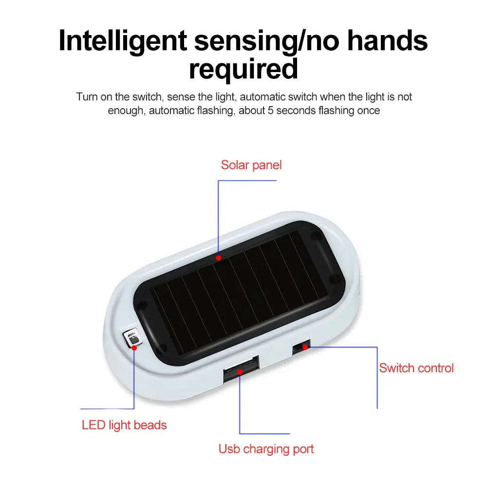 Solar Strobe Car Security System