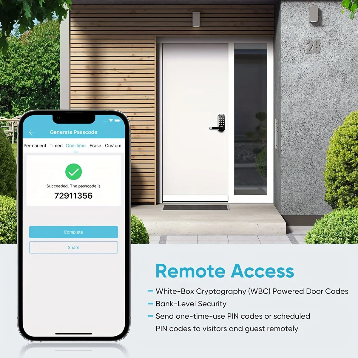 Smart Fingerprint Door Lock App Remote Control