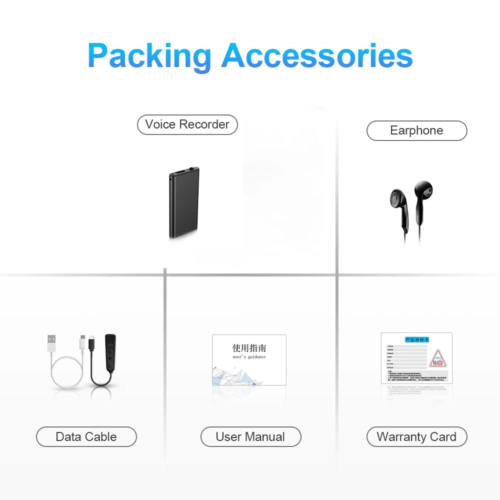 Ultra-Thin Mini Voice Recorder