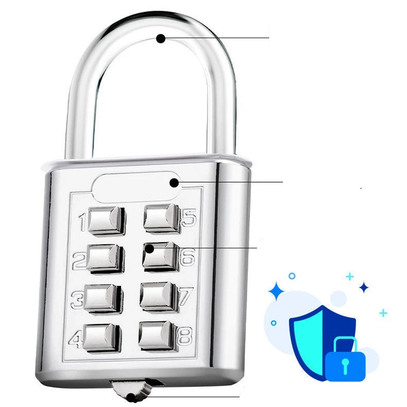 8-Digit Password Travel Padlock