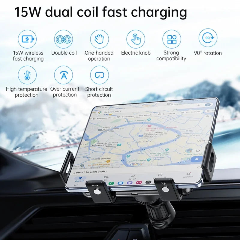 Dual Coil Car Wireless Phone Charger