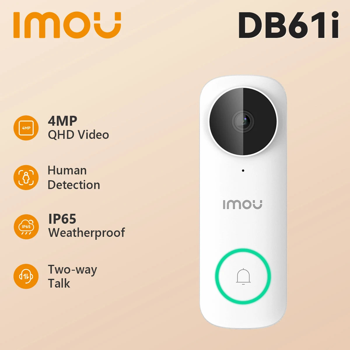 IMOU 2K Smart Video Doorbell