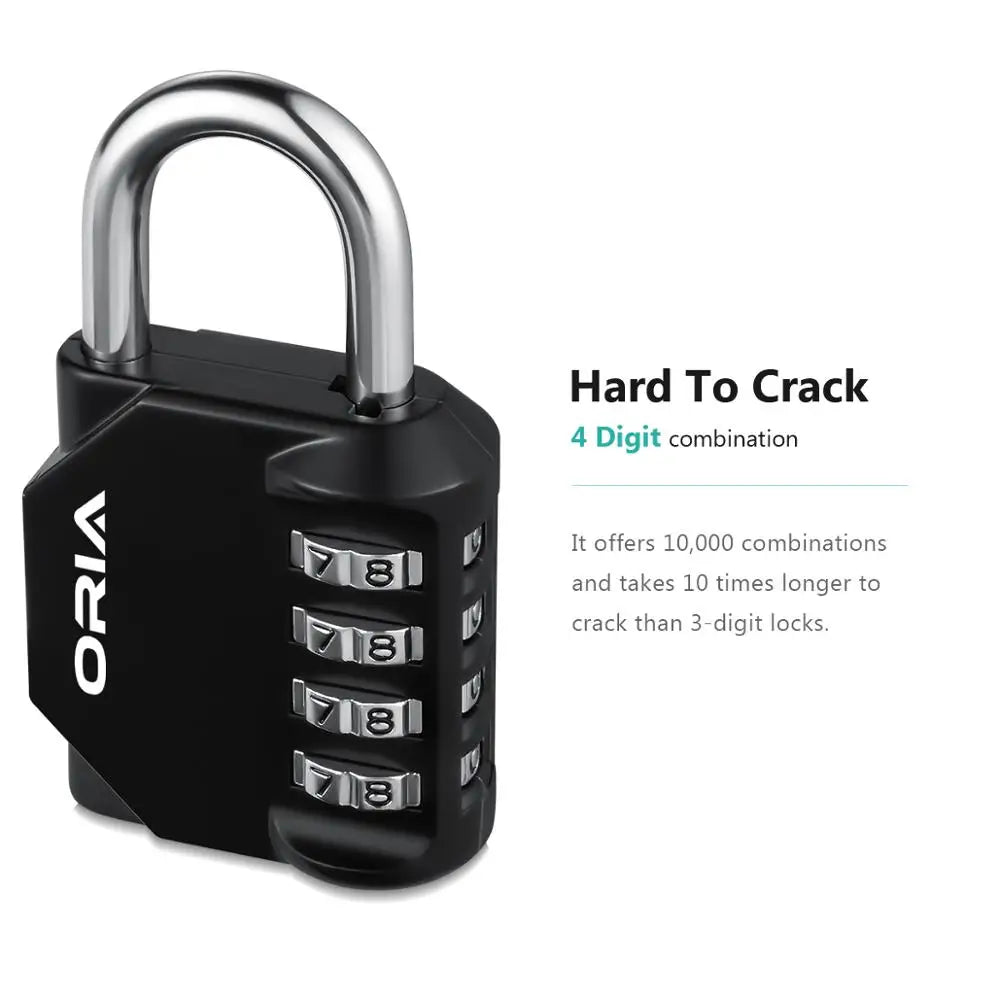 ORIA Combination Padlock 2PCS