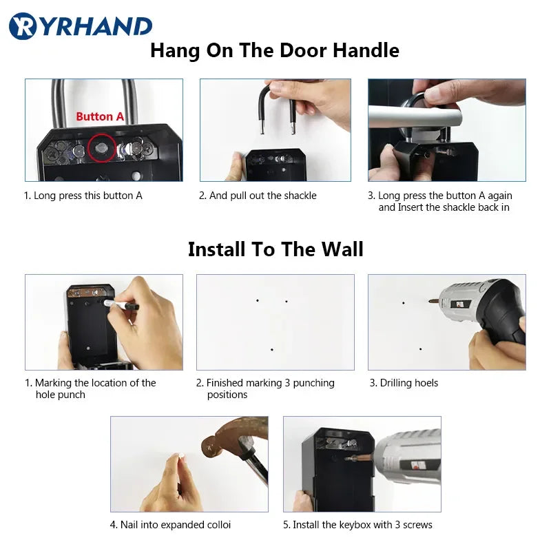 YRHAND TTlock Smart Lock Box