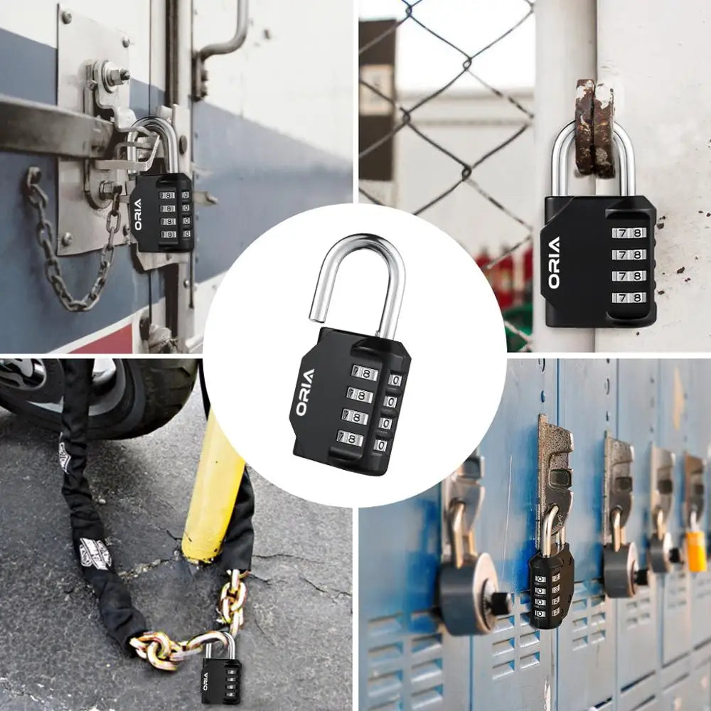 ORIA Combination Padlock 2PCS