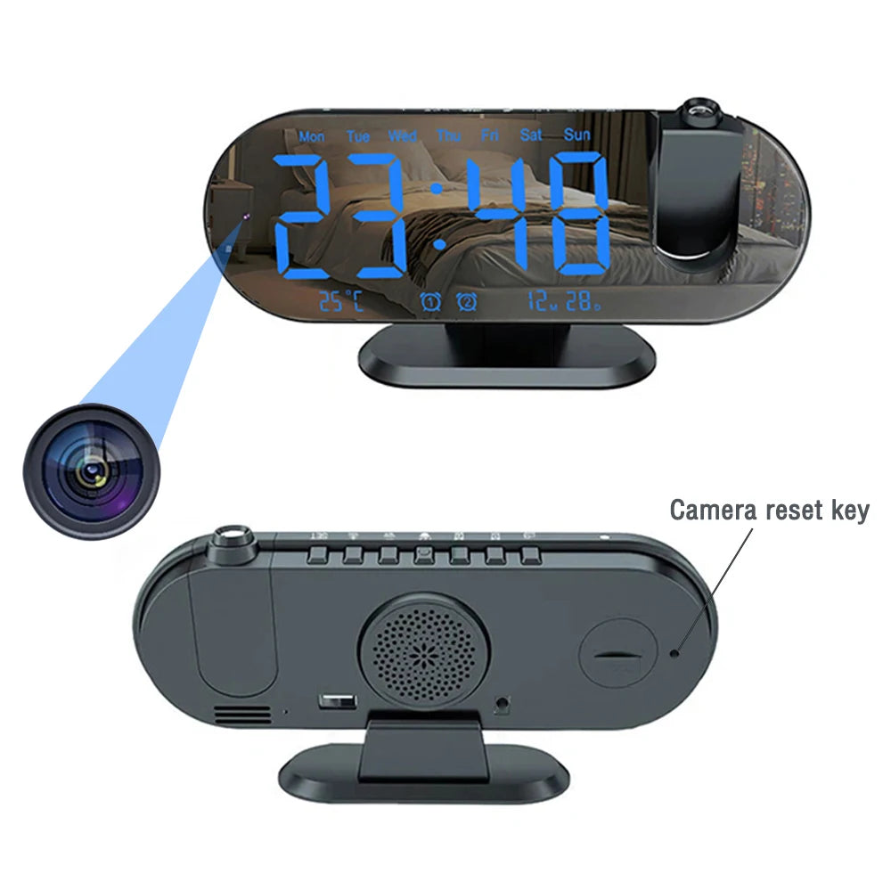 HD Wifi Mini Camera Clock