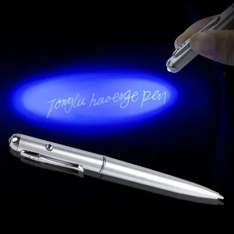 Creative LED UV Light Ballpoint Invisible Ink Pen