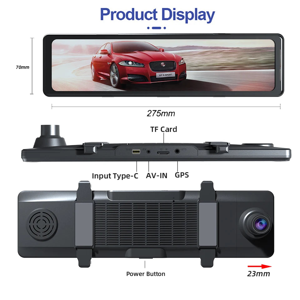 E-ACE 4K GPS WiFi Dash Cam