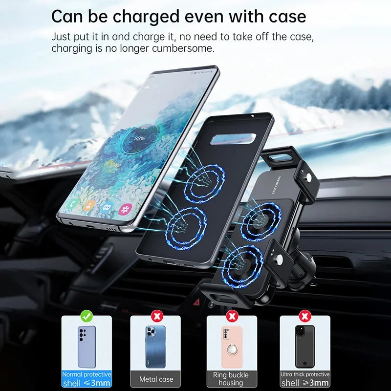 Dual Coil Car Wireless Phone Charger