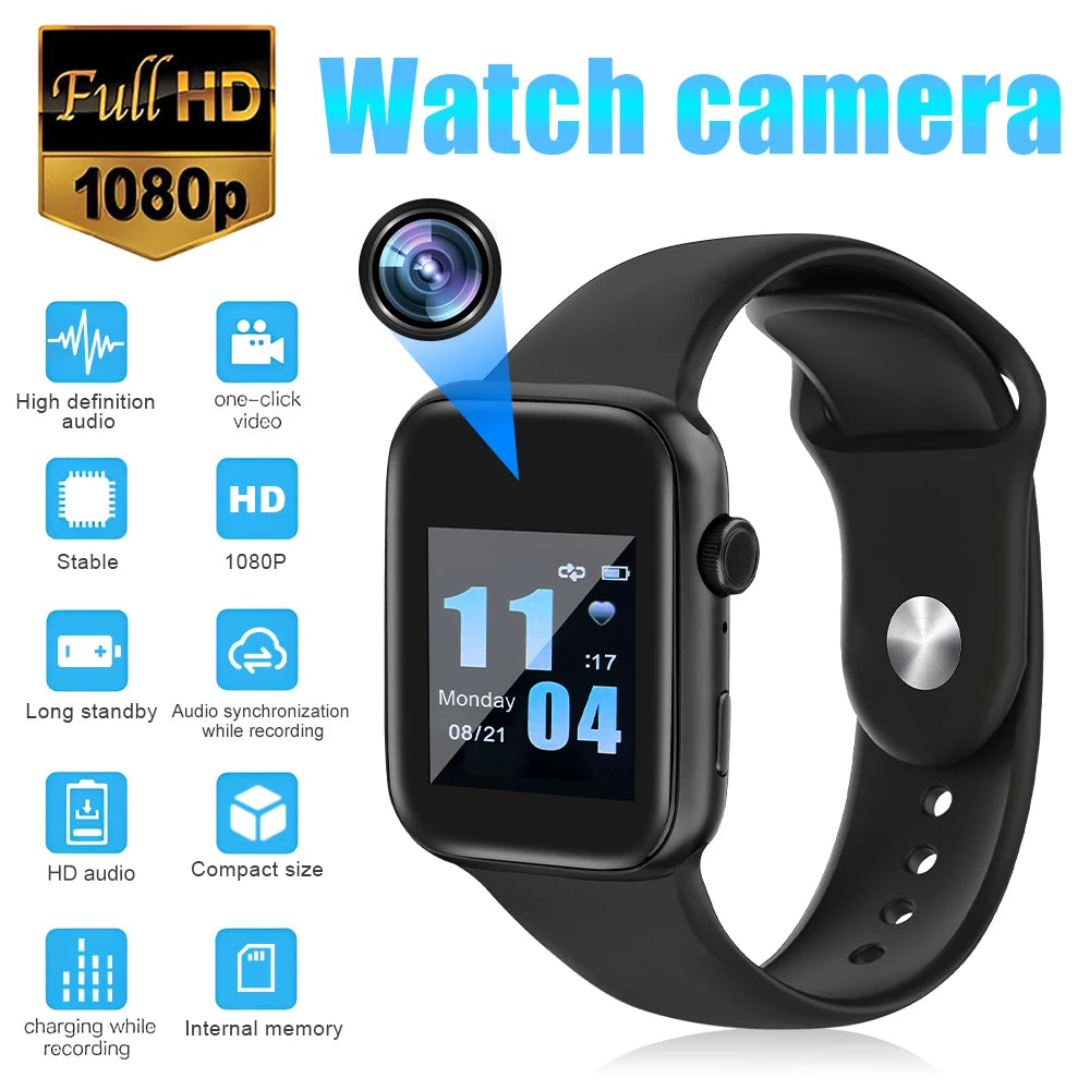 1080P HD Mini Camera Smart Watch