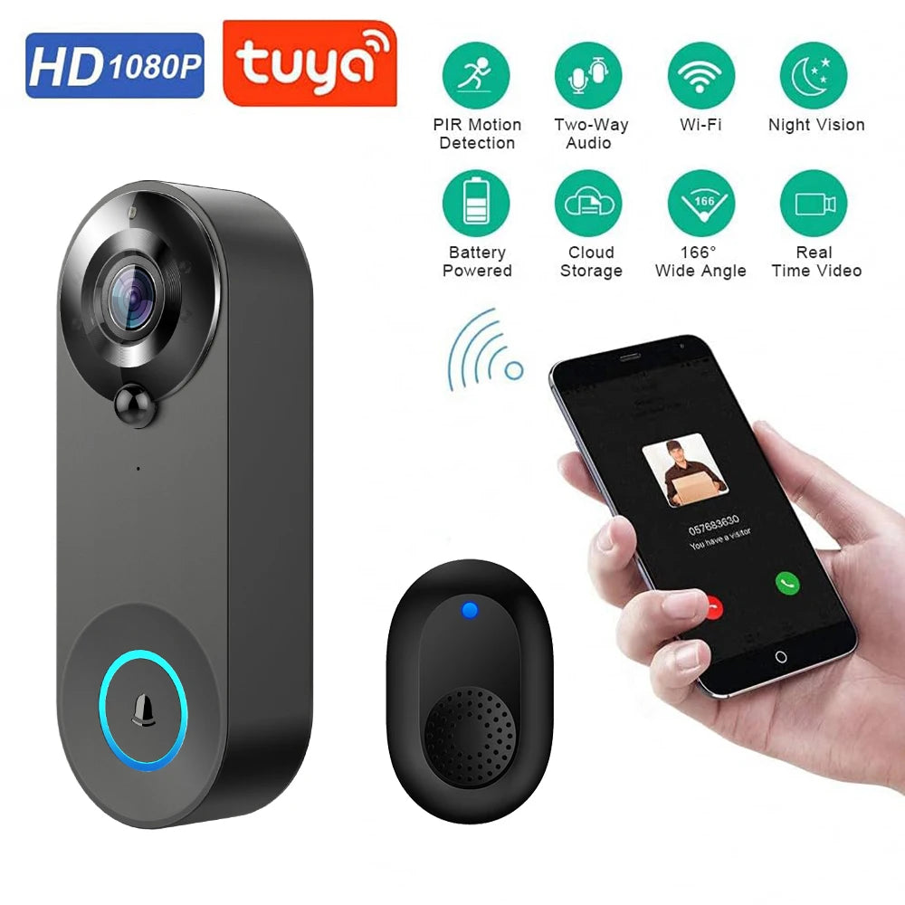 1080P Wireless Video Doorbell Intercom