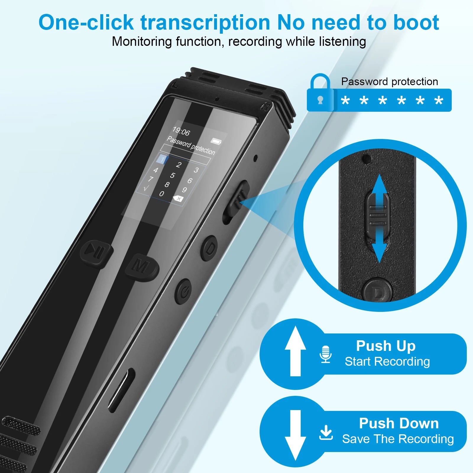 Bluetooth Voice Activated Digital Recorder