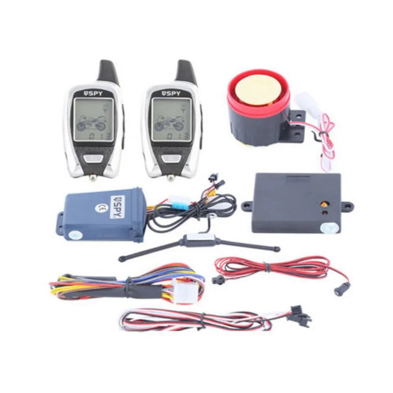 SPY 2-Way Motorcycle Alarm System with Remote Engine Start