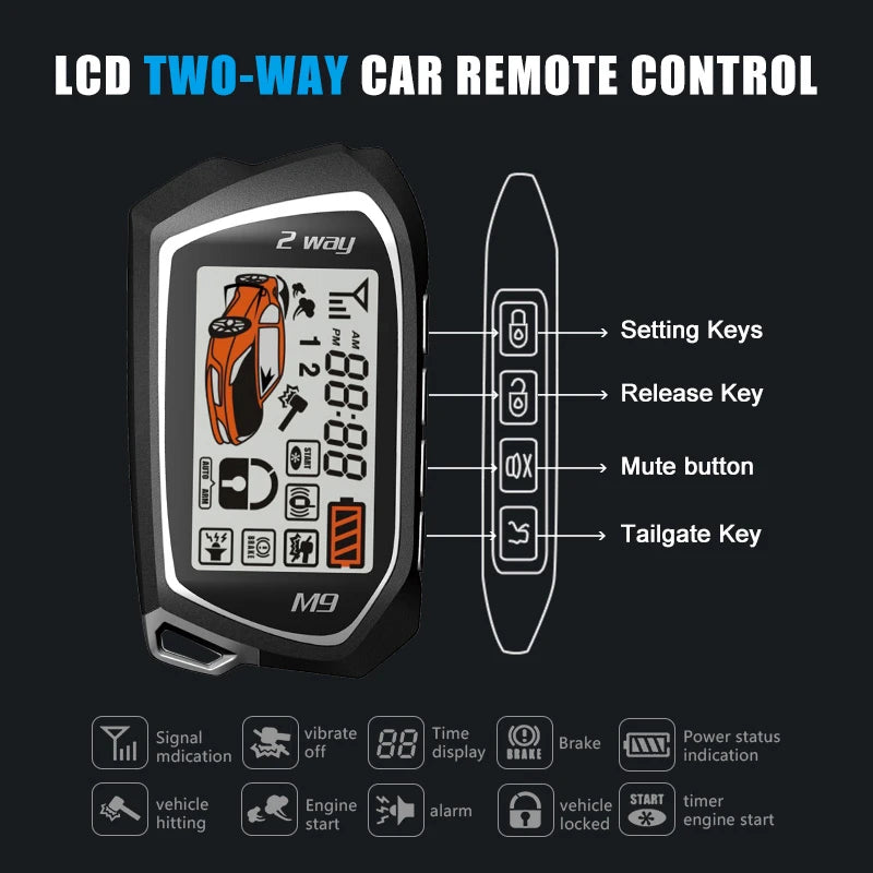 SPY Universal 2 Way Car Alarm