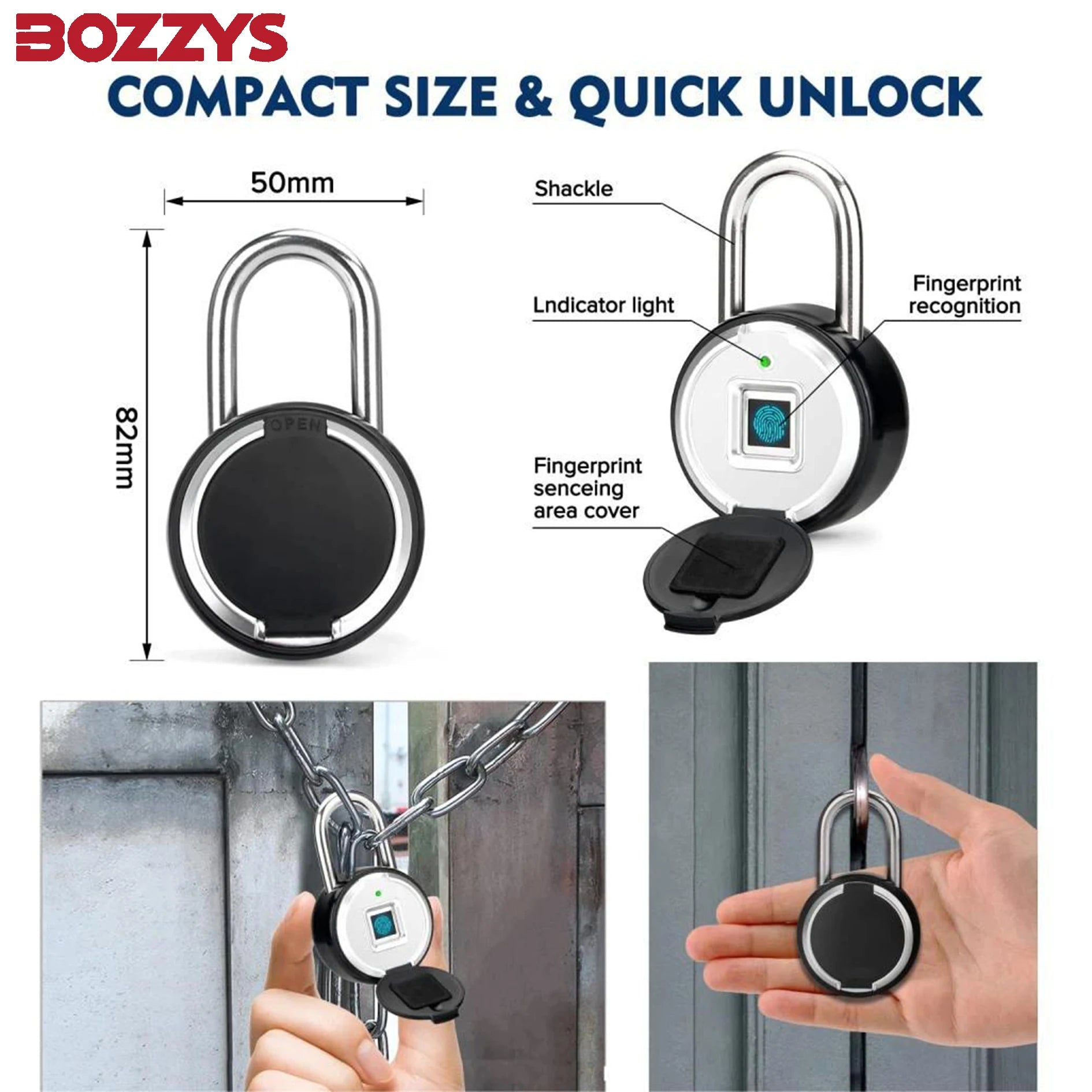 BOZZYS Tuya Fingerprint Lock