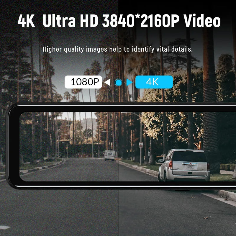 E-ACE 4K GPS WiFi Dash Cam