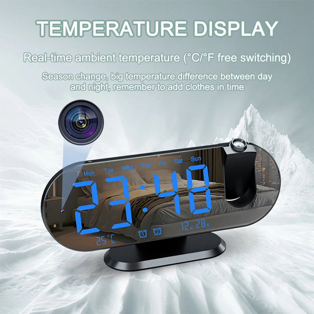 HD Wifi Mini Camera Clock