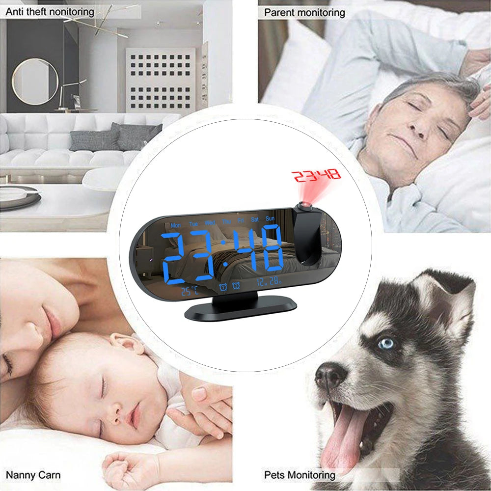 HD Wifi Mini Camera Clock