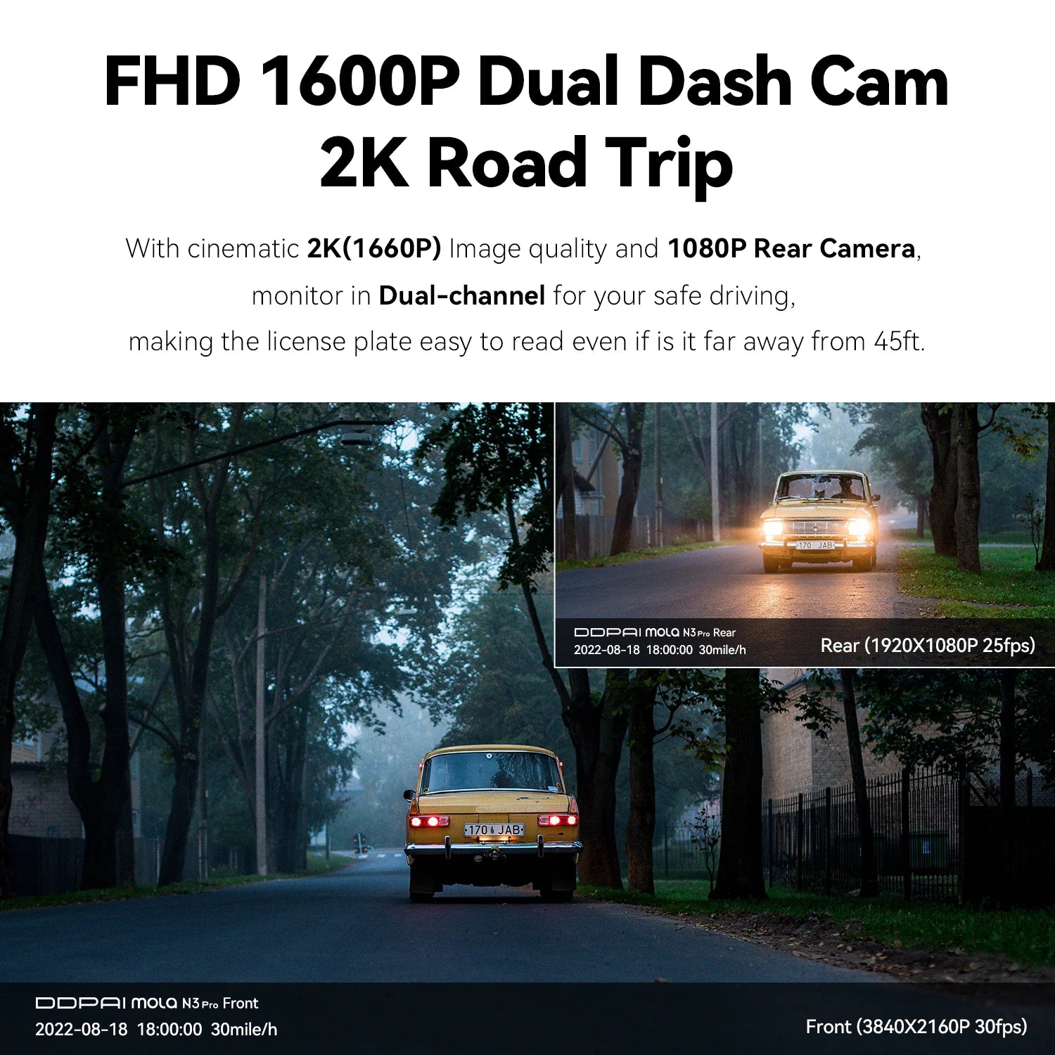 1600P WiFi Dash Cam