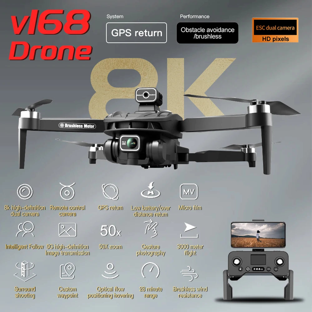 2024 8K HD GPS Drone 5G Dual-Camera